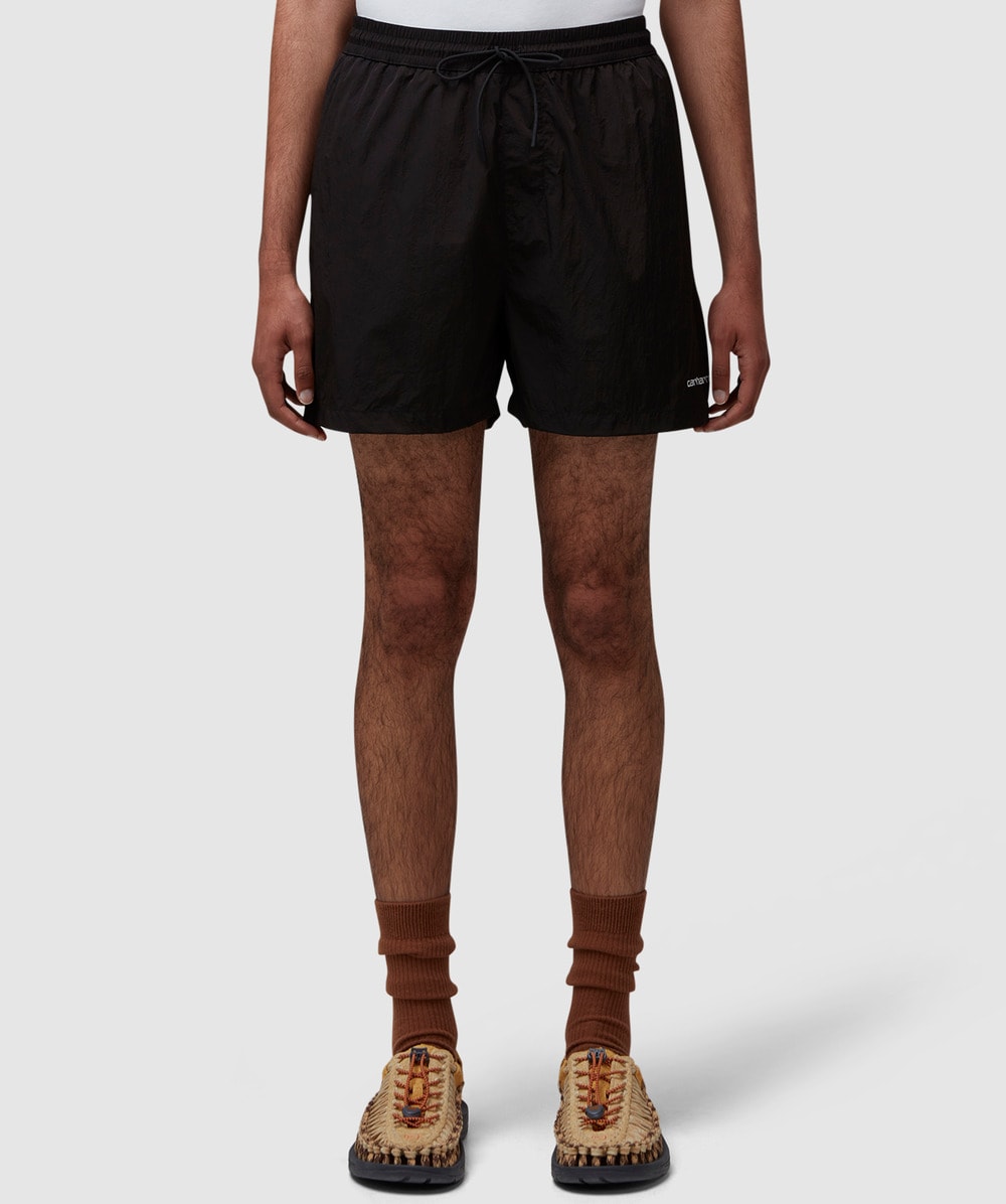 Carhartt WIP Tobes Swim Short (Black / White - S) - Size Clothing & Accessories > Clothing > Shorts, Male
