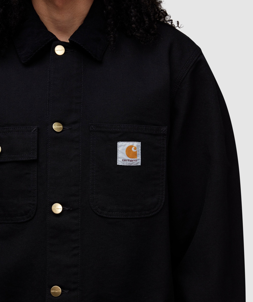 Carhartt WIP Michigan coat | BLACK / BLACK RINSED | SEVENSTORE
