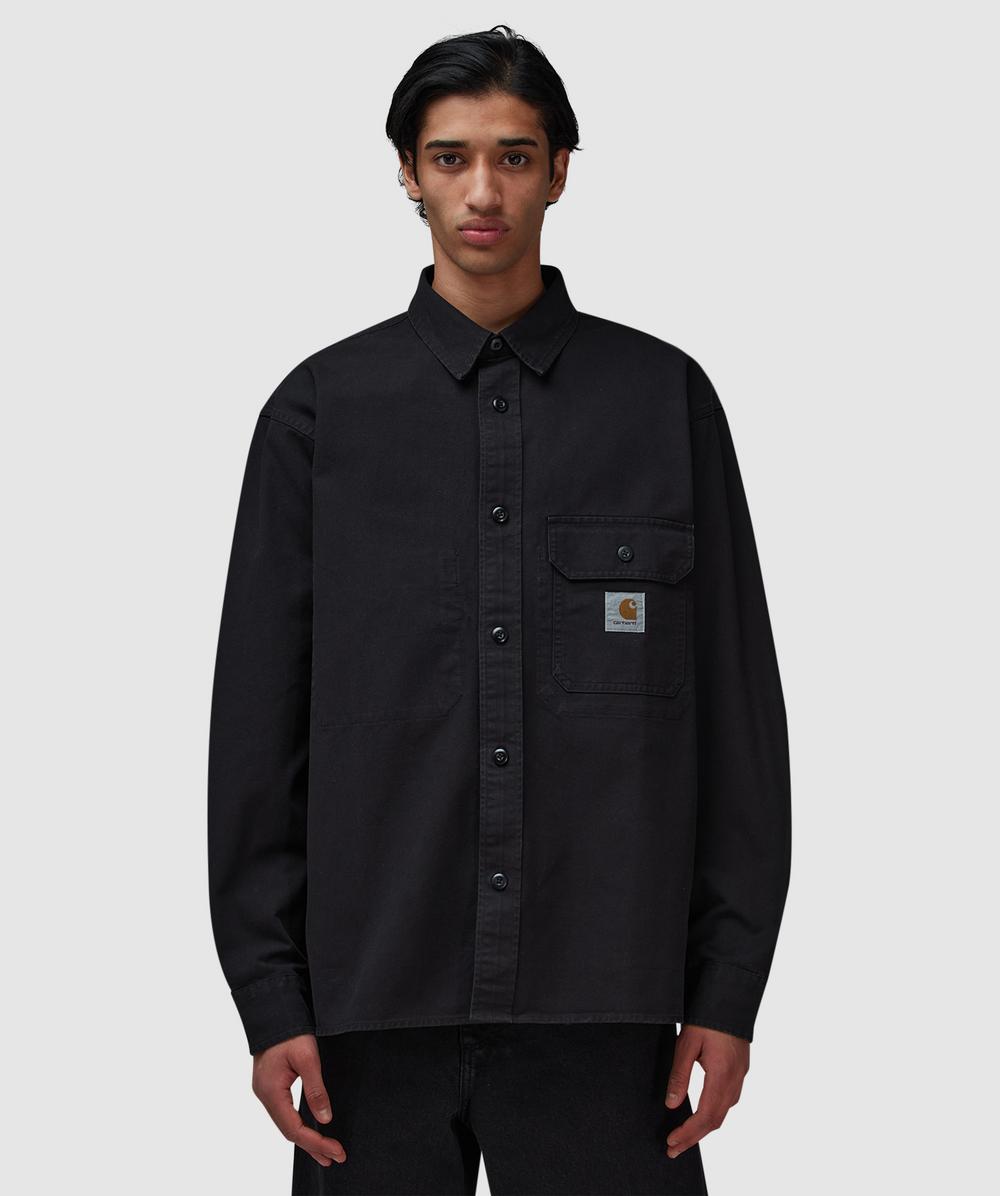 Carhartt WIP Reno Shirt Jacket (Black - S) - Size Clothing & Accessories > Clothing > Shirts & Tops, Male