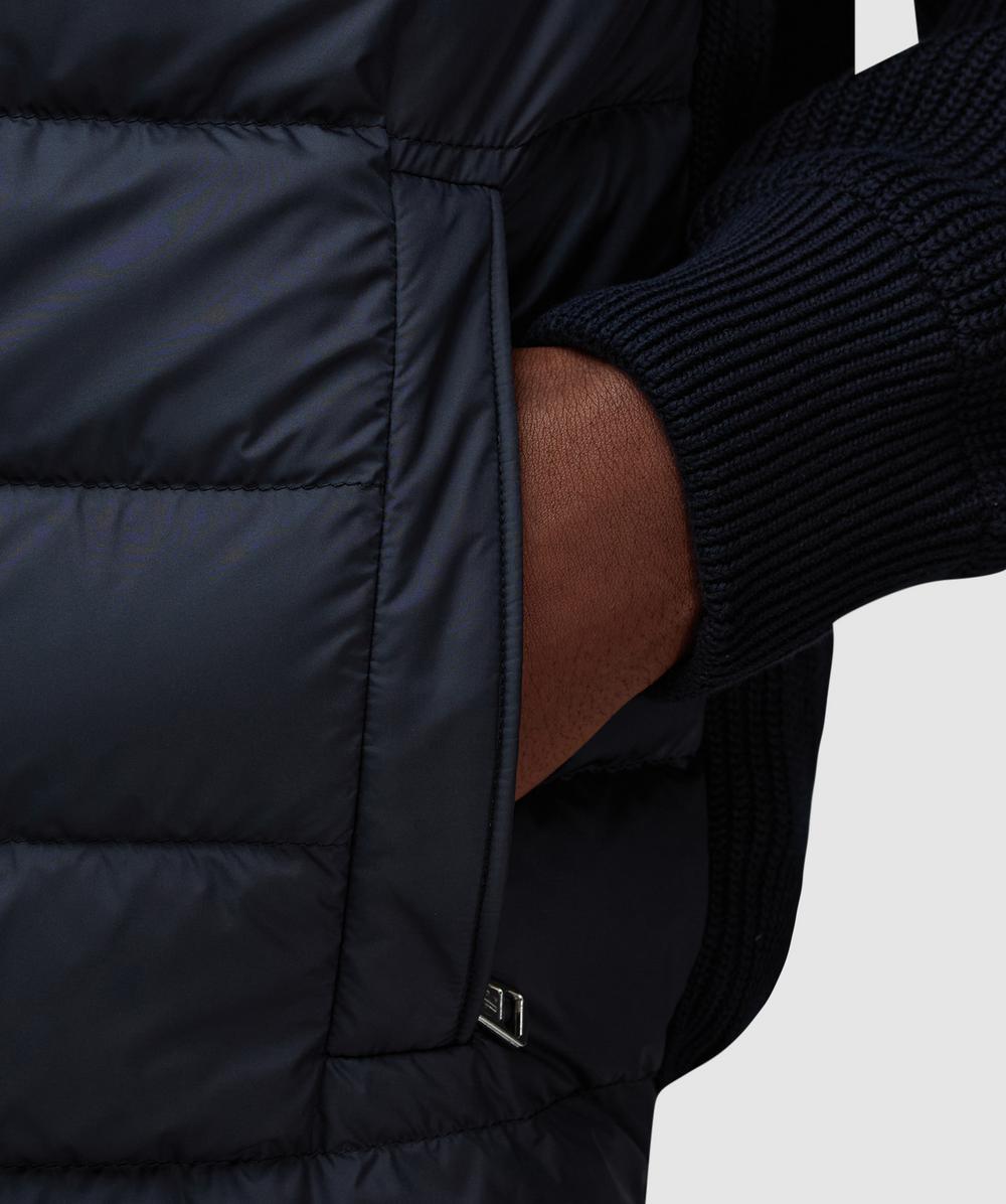 Moncler Tri-color zip cardigan | NAVY | SEVENSTORE