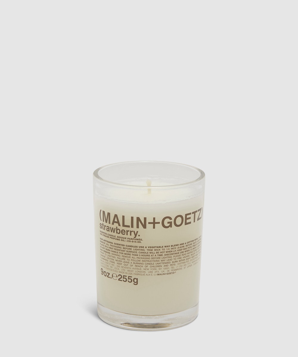 Malin+Goetz Strawberry Candle 255G (Pink - One Size) - Size ONE SIZE, Unisex