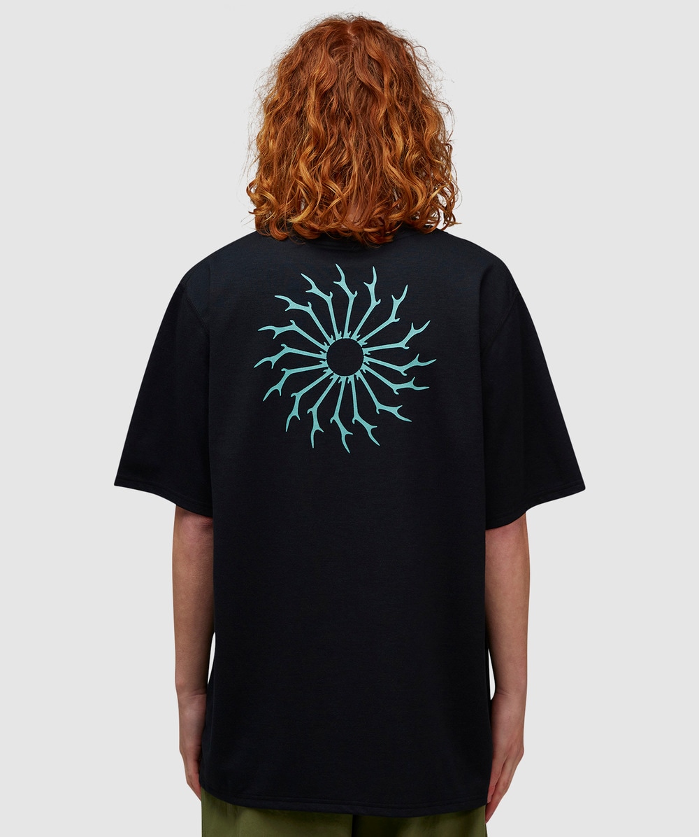 South2 West8 Round Pocket T-Shirt (Black - S) - Size S, Unisex