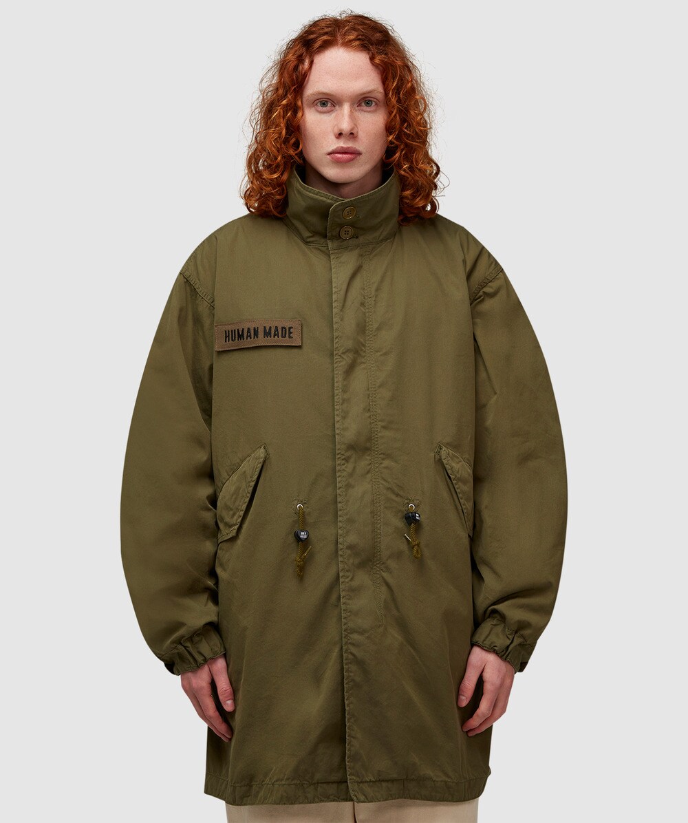 ジャケット・アウター Human Made Military Hooded Coat Brown Human Made Military Hooded Coat Brown