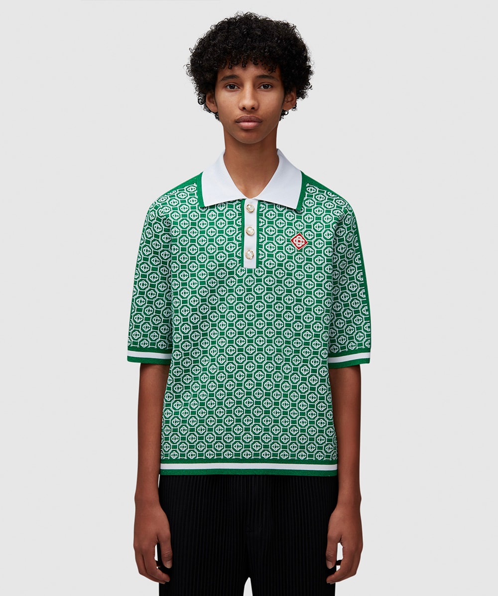 Jacquard polo outlet
