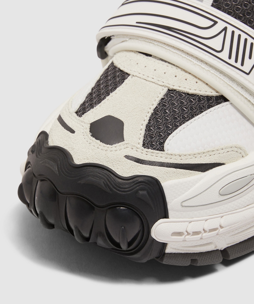 Off White CO Virgil Abloh Glove slip on sneaker | WHITE BLAC