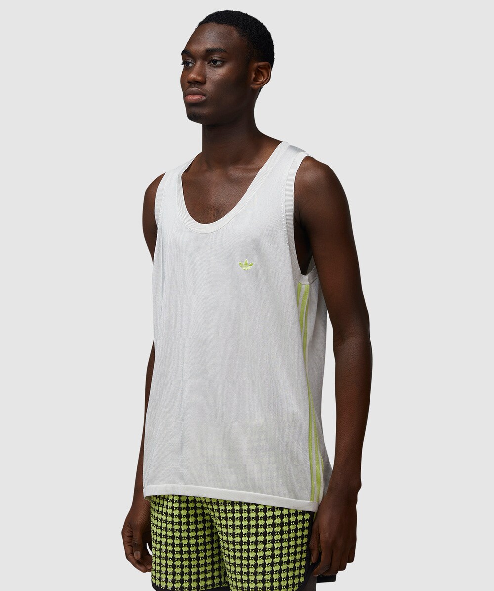 adidas◆×WALES BONNER KNIT VEST/ニットベスト/S/レーヨン/ホワイト/IZ1888 adidas Wales Bonner Knit Vest - White | adidas New Zealand
