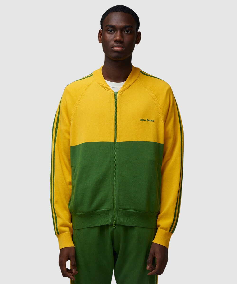 Yellow adidas track top hotsell
