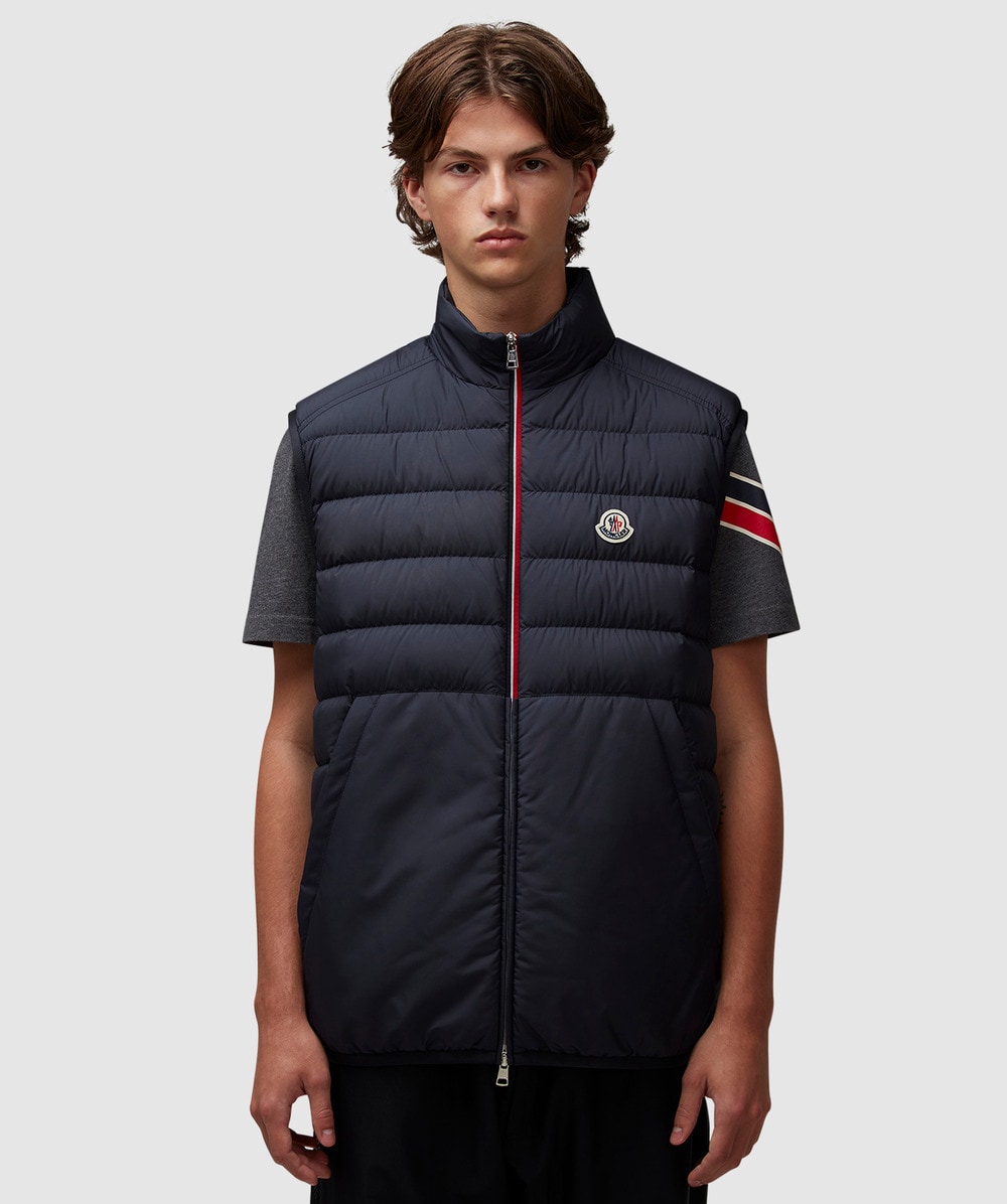 Moncler Rabuons Gilet Vest (Navy - 4) - Size 4, Male