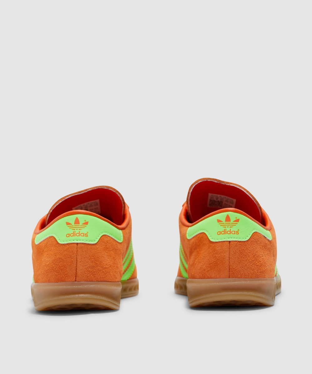 スニーカー [ADIDAS] HAMBURG : Orange Solar Green adidas Hamburg Orange Solar Green Mens Womens Sneakers