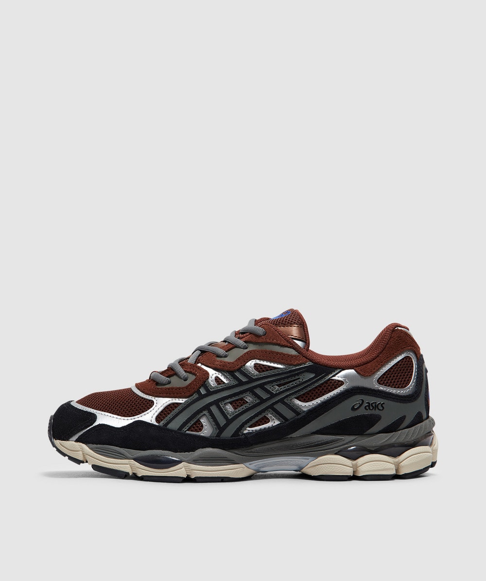Asics Gel-nyc Trainer In Reddish Brown/steeple Grey