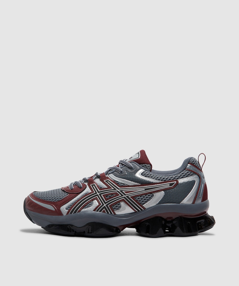 Asics Multicolor Mesh And Rubber Gel Quantum Kinetic Sneakers In Sheet Rock/dark Cherry
