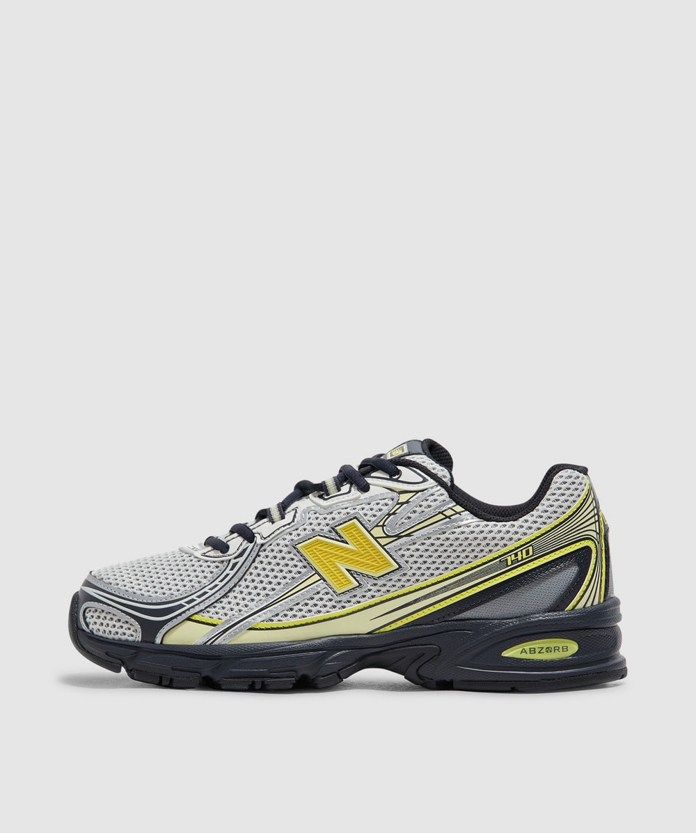 New Balance 740 sneaker | WHITE/BLACK/YELLOW | SEVENSTORE