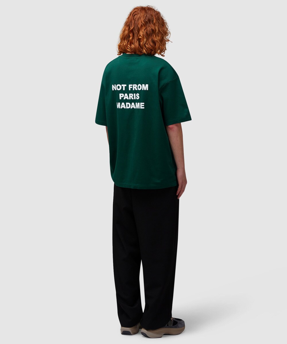 Drôle de Monsieur Slogan t-shirt | DARK GREEN | SEVENSTORE