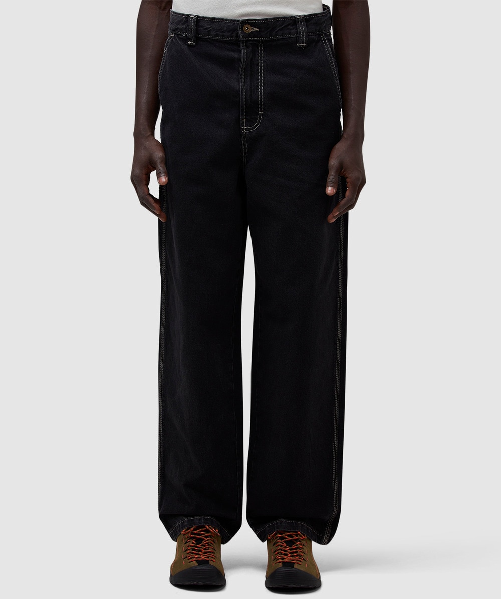 Dickies Madison Baggy Fit Denim Pant (Black Wash - 36) - Size 36, Male