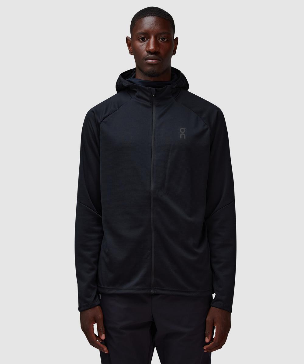 On Climate Zip Hoodie In Black