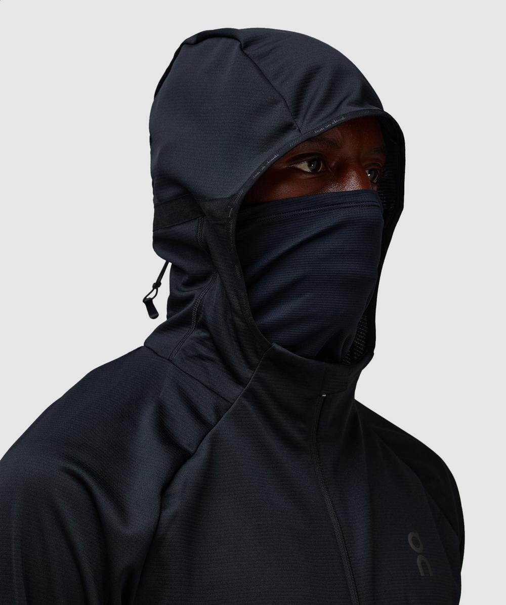 on climate zip foodie　black　s Men's Climate Zip Hoodie | Black | On United States