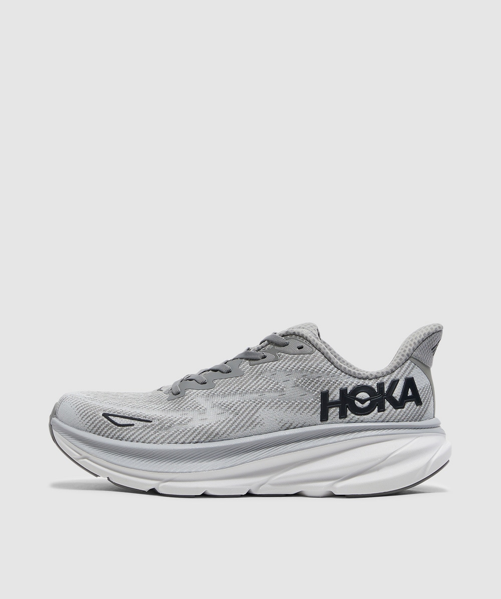 Hoka Clifton 9 Sneaker (Harbor Mist / Black - 8.5) - Size 8.5 - Men's, Unisex
