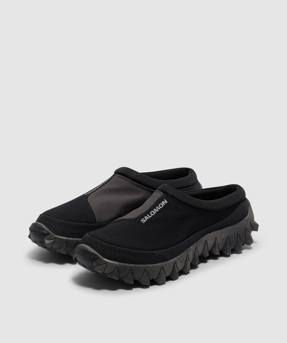 スニーカー SALOMON S/LAB CLOG MULE SNEAKERS IN TECHNICAL FABRIC Salomon S LAB Snowclog mule | BLACK/BLACK/ASPHALT | SEVENSTORE