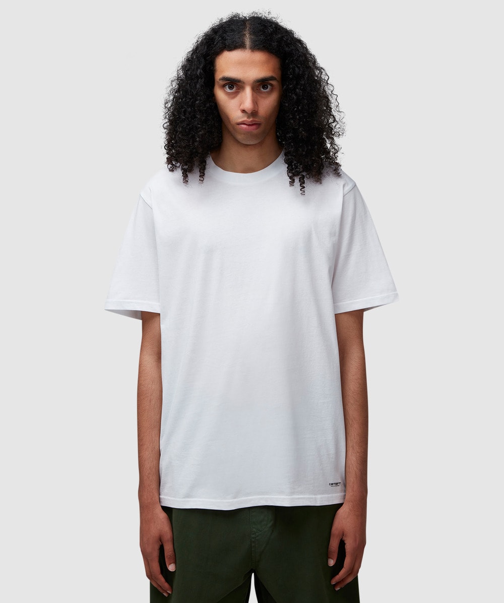 Carhartt WIP 2 pack standard crewneck t shirt WHITE WHITE SEVENSTORE