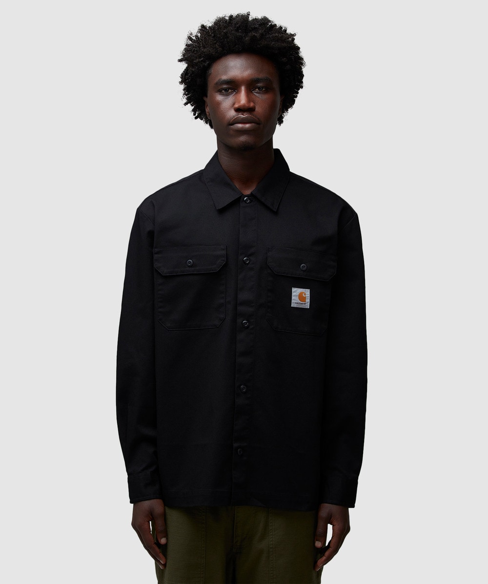 Carhartt WIP Long Sleeve Craft Shirt (Black - L) - Size L, Male