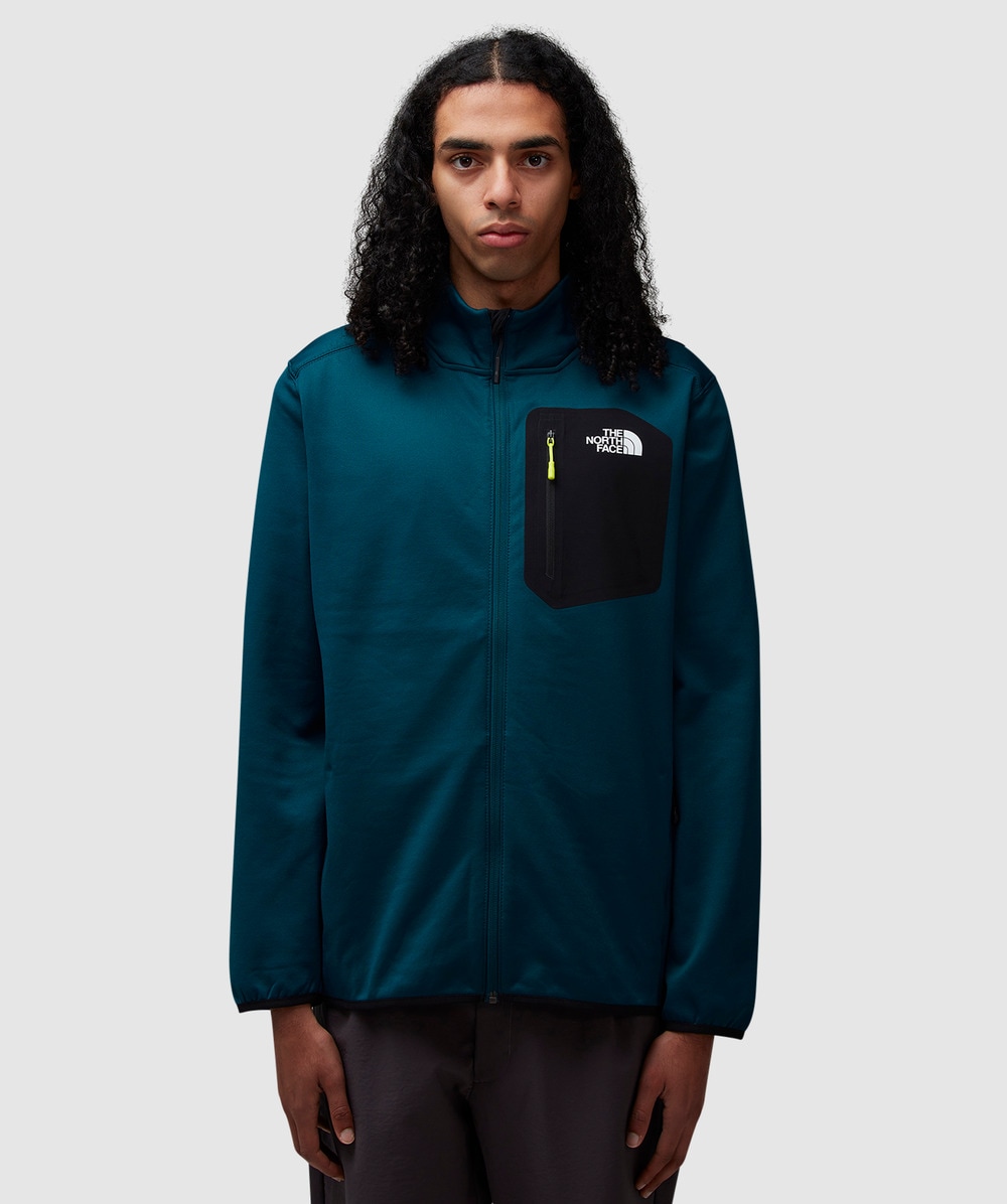 The North Face Crest Full Zip Fleece (Midnight Petrol - S) - Size S, Male