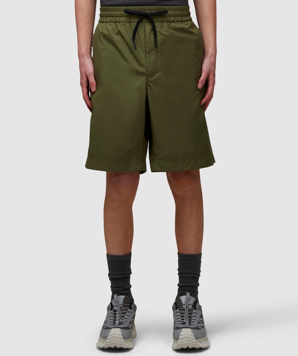 Moncler Technical Shell Short (Khaki - L) - Size L, Male