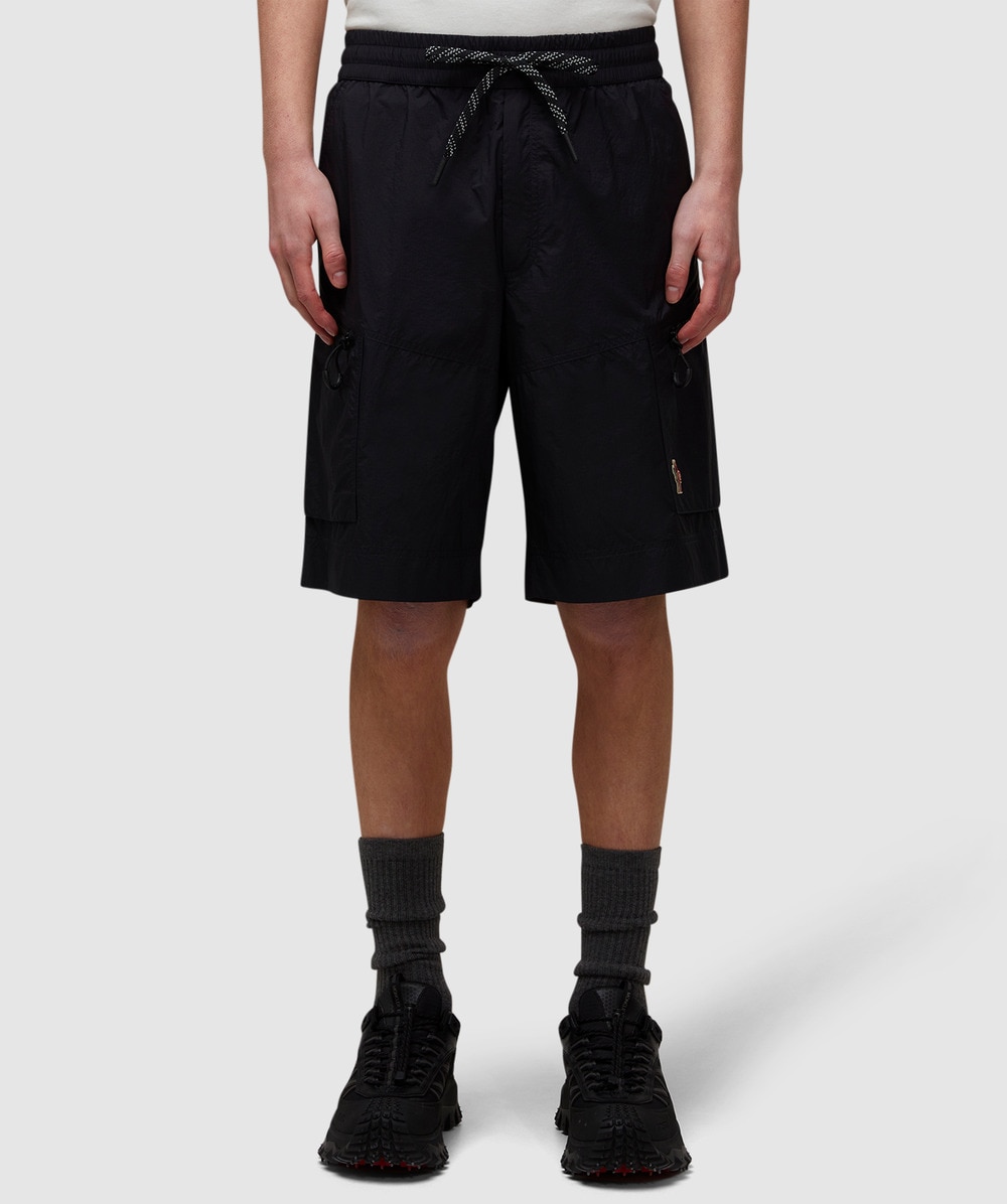 Moncler Technical Shell Short (Black - L) - Size Clothing & Accessories > Clothing > Shorts, Male