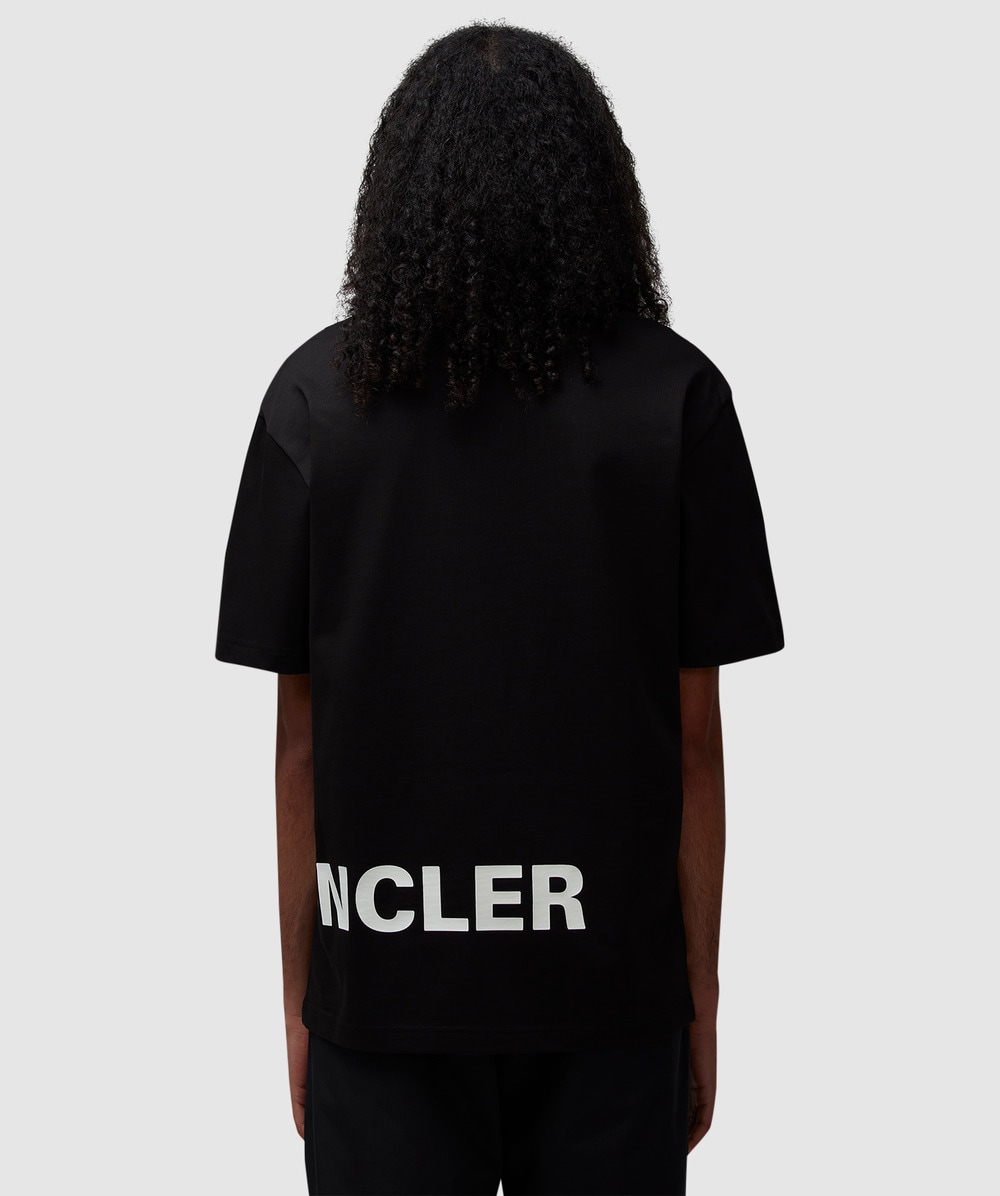 Moncler Grenoble oversized logo t-shirt | BLACK | SEVENSTORE