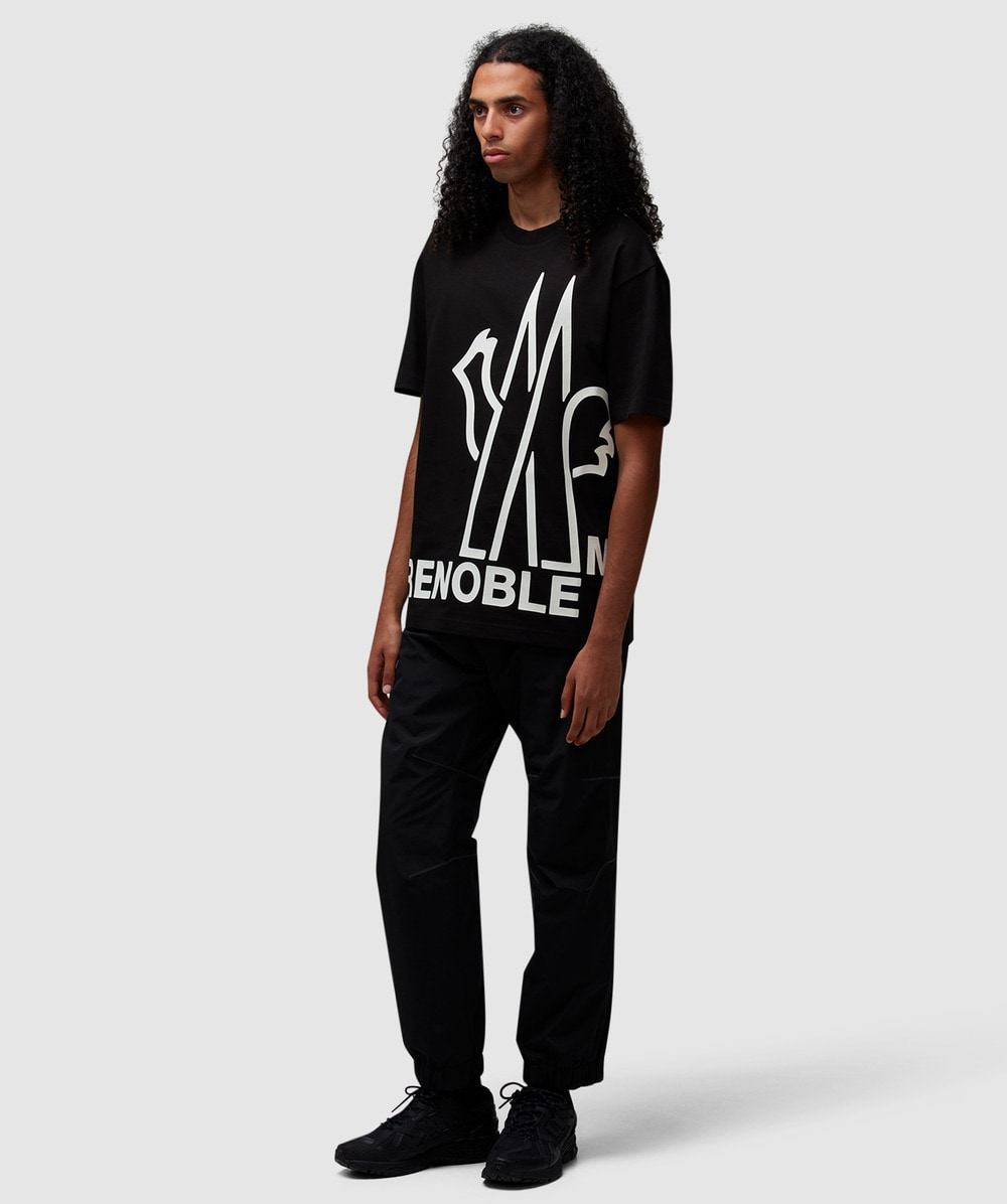 Moncler Grenoble oversized logo t-shirt | BLACK | SEVENSTORE