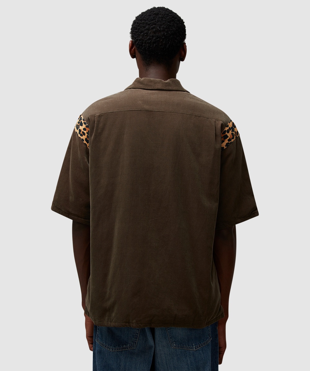 Visvim Wallis down short sleeve shirt | BROWN | SEVENSTORE Visvim Wallis down short sleeve shirt | BROWN | SEVENSTORE