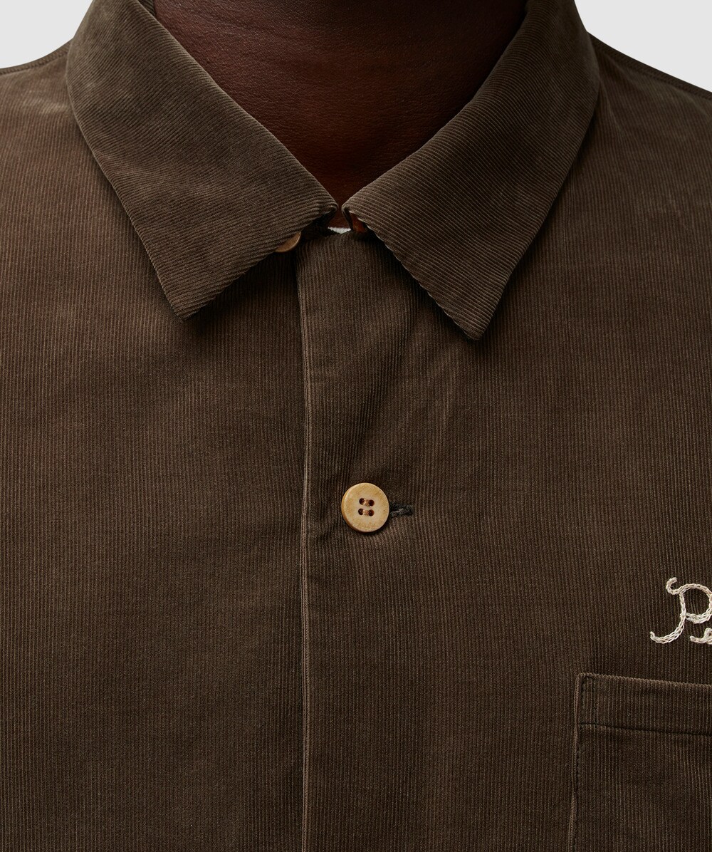 Visvim Wallis down short sleeve shirt | BROWN | SEVENSTORE Visvim Wallis down short sleeve shirt | BROWN | SEVENSTORE