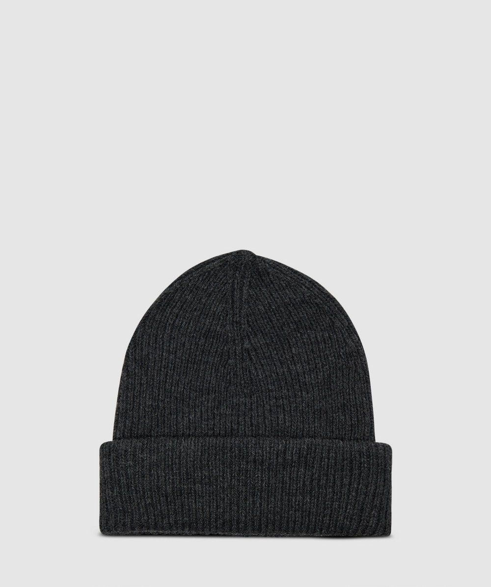Our Legacy Knit Beanie Hat In Ash Melange