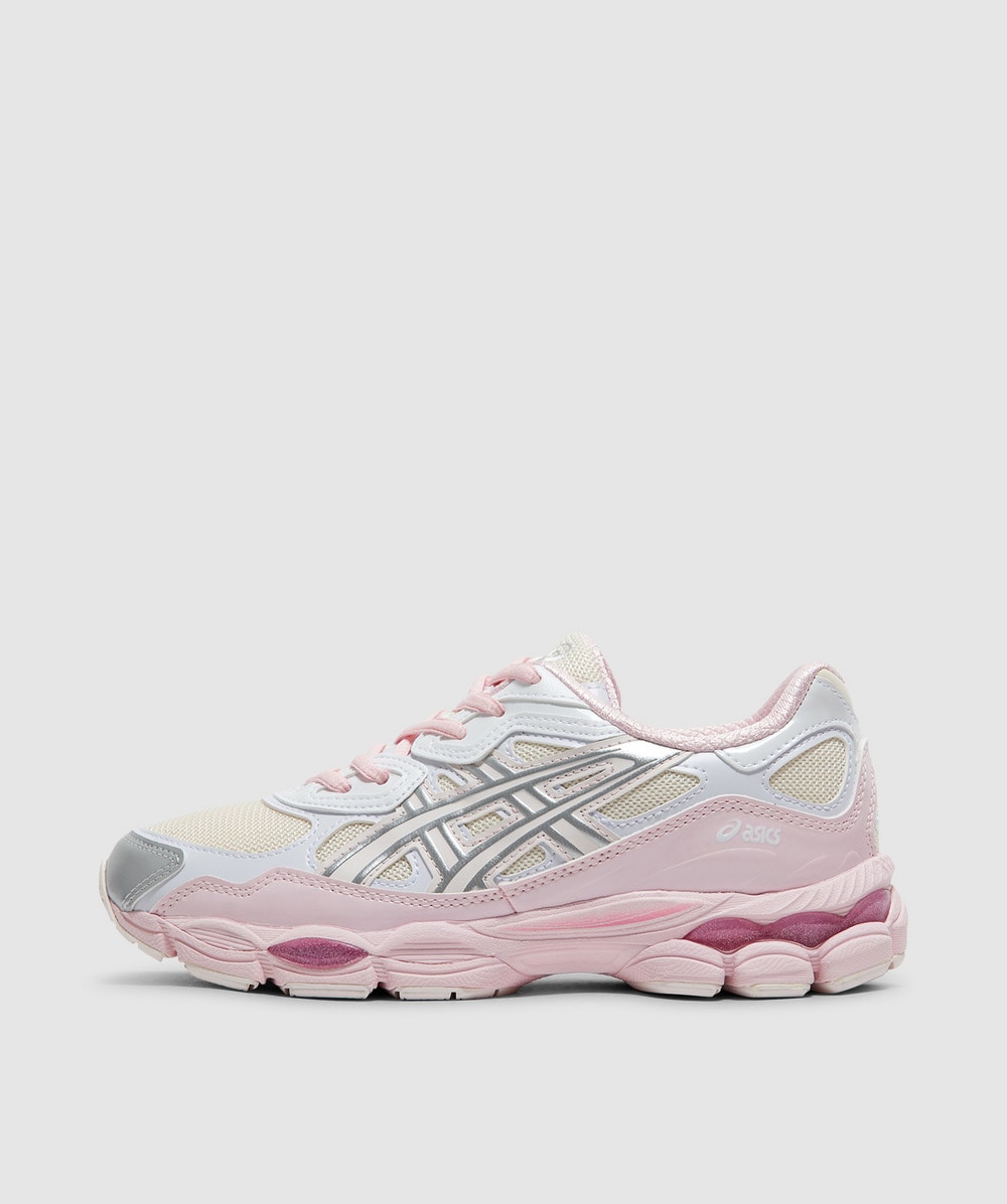 Asics Gel-nyc "cream/mineral Beige/pink" Sneakers In Pink/white