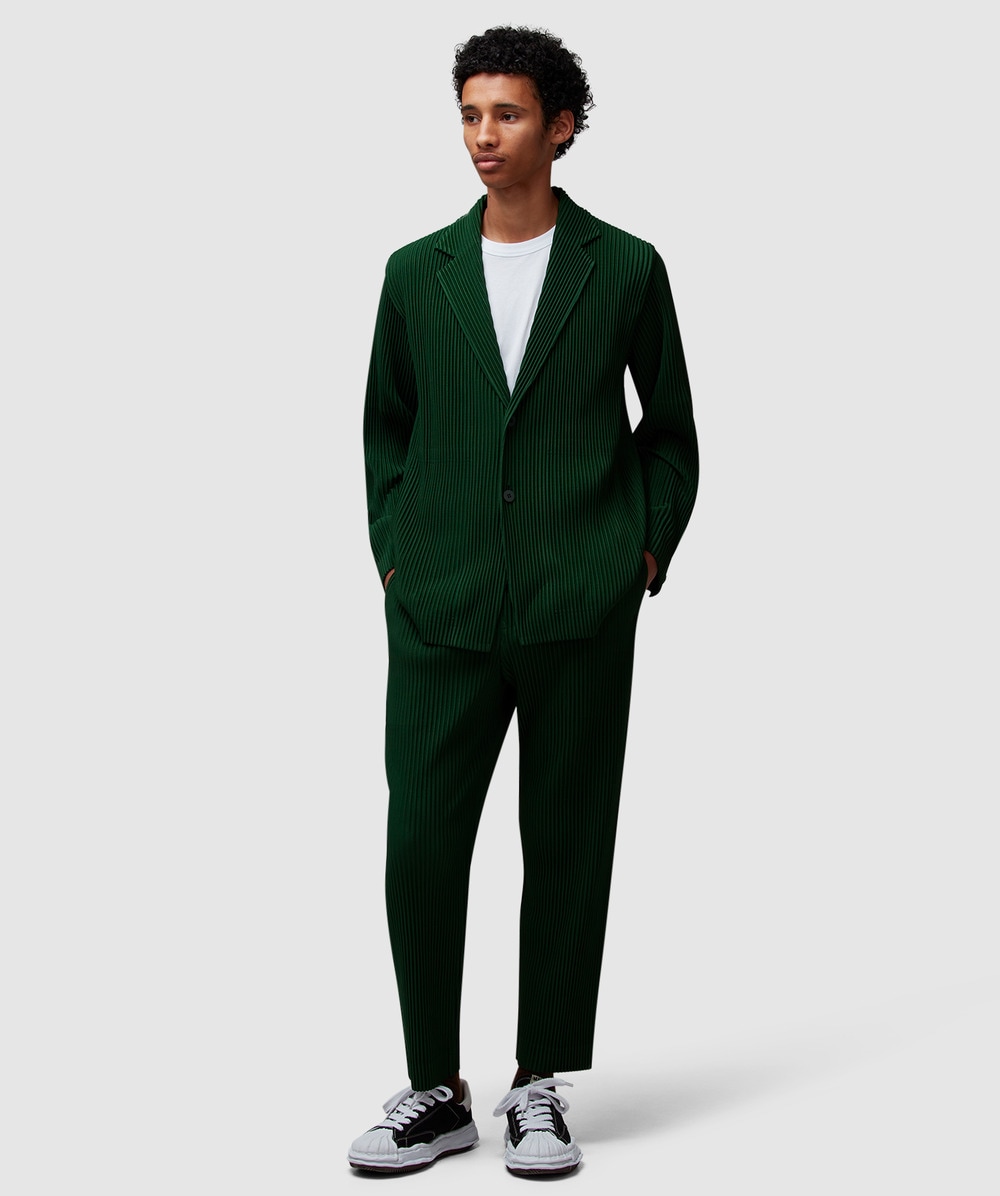 Pleats loose leg pant
