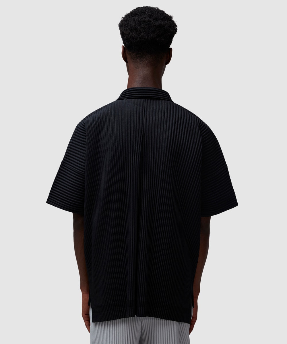 Homme Plissé Issey Miyake Pleats button short sleeve shirt