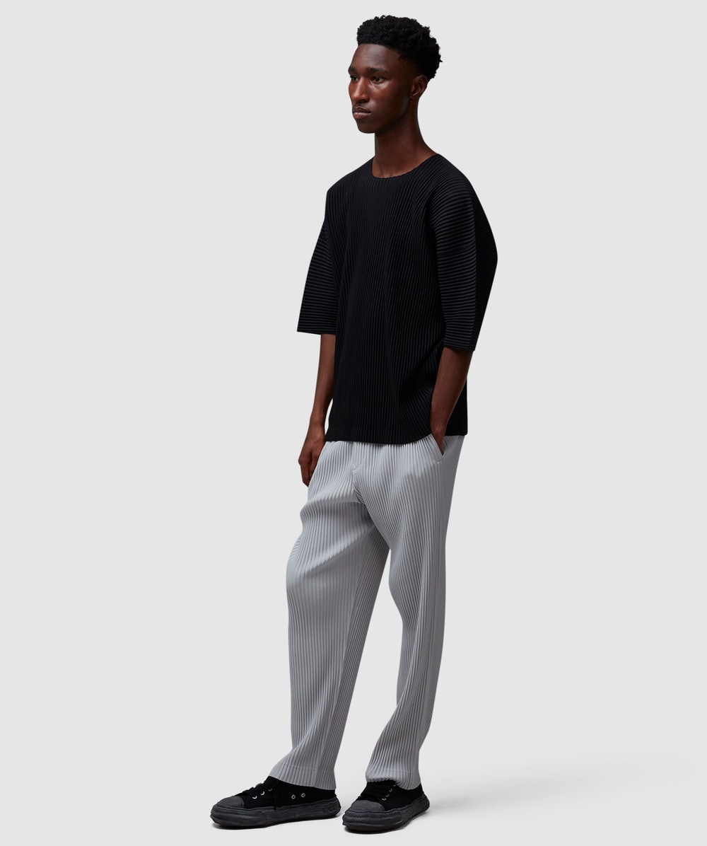 Homme Plissé Issey Miyake Pleats oversized t-shirt | BLACK Homme Plissé Issey Miyake Pleats oversized t-shirt | BLACK
