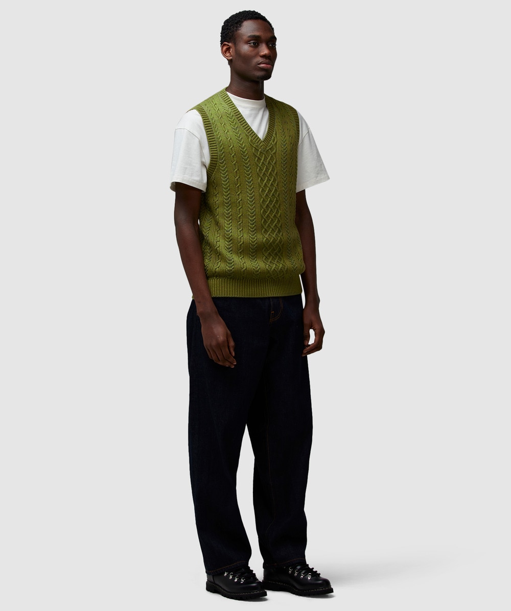 Beams Plus Alan pattern wool vest | GREEN | SEVENSTORE Beams Plus Alan pattern wool vest | GREEN | SEVENSTORE
