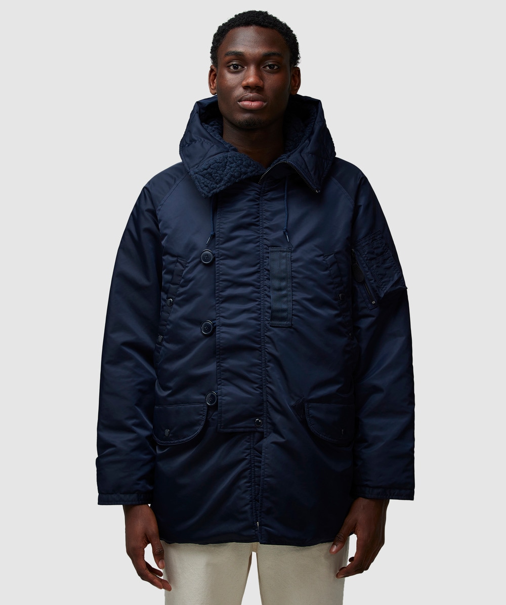 Beams Plus Mil Type N-3b Down Jacket In Navy