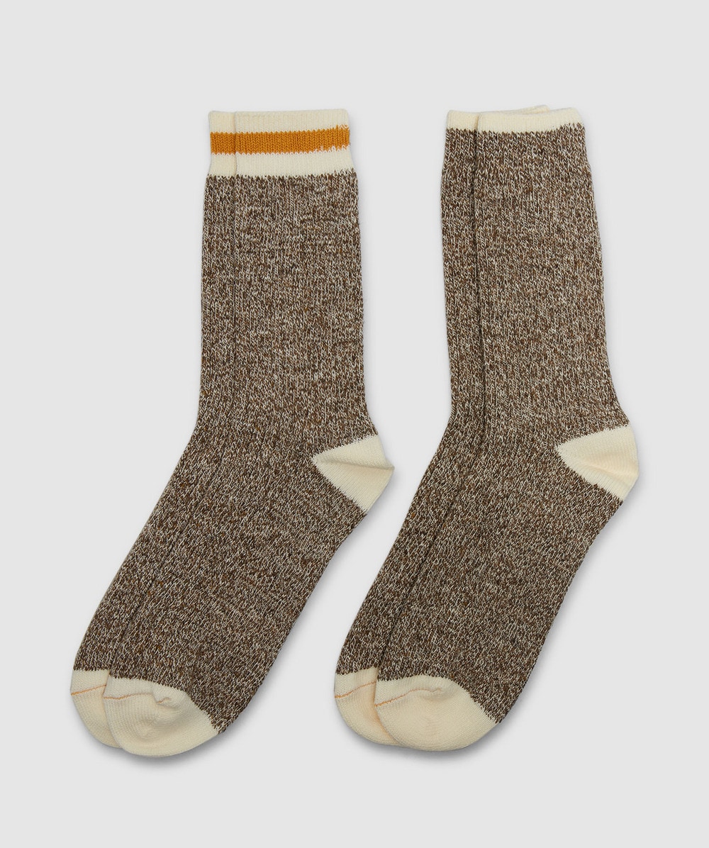 Beams Plus Rag Socks (Khaki - One Size) - Size ONE SIZE, Unisex