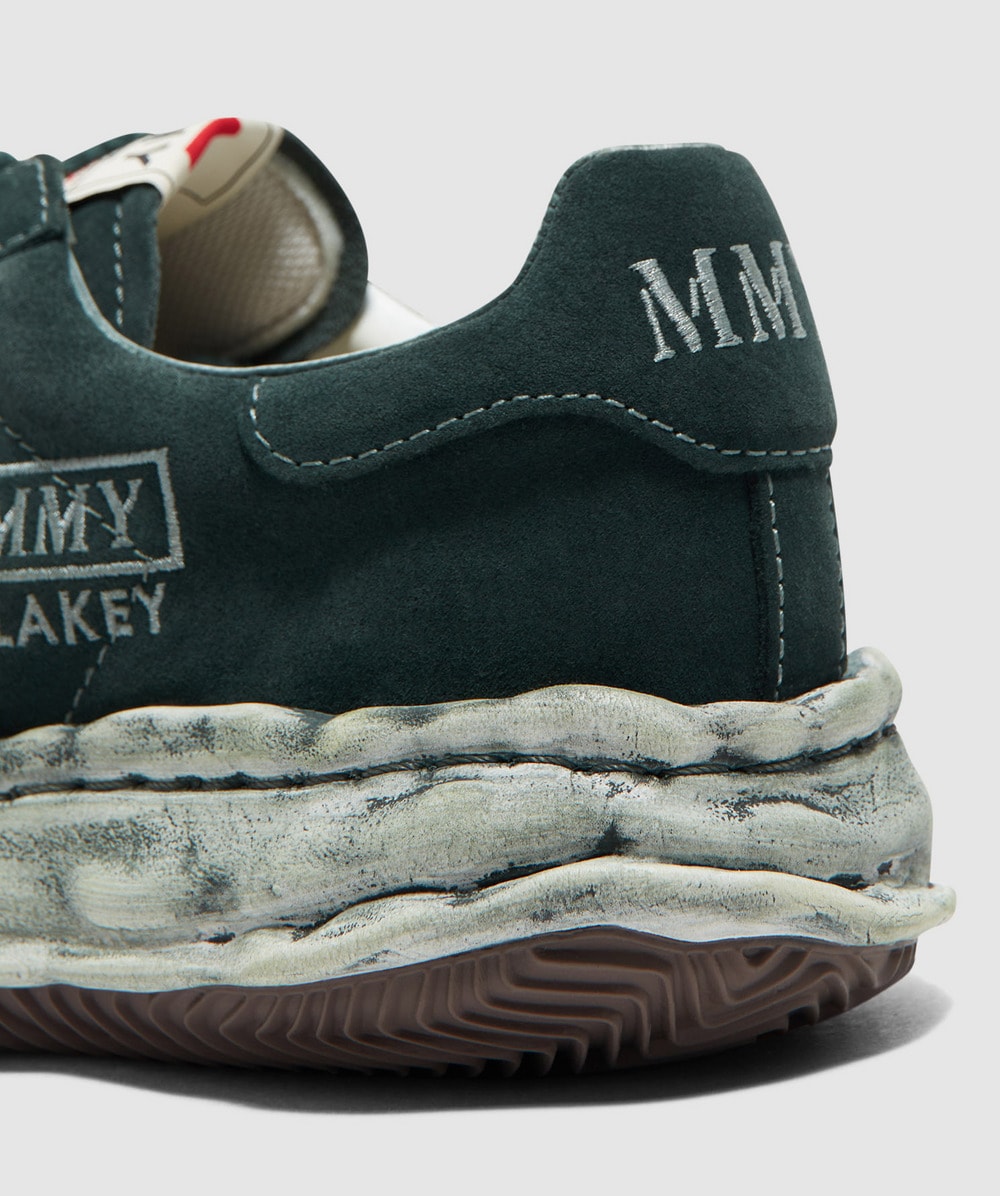 Maison Mihara Yasuhiro Blakey og sole suede sneaker | GREEN