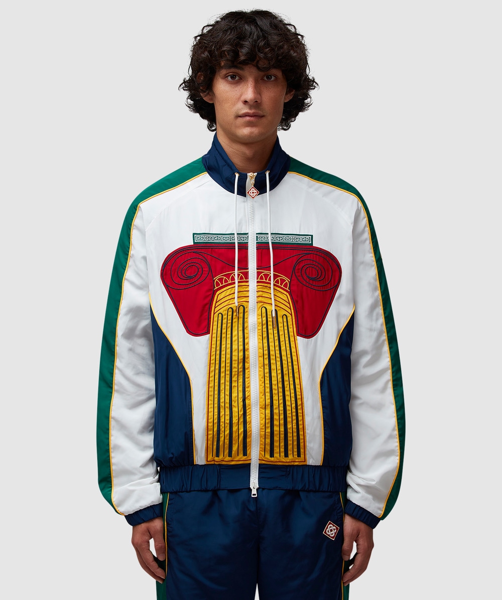 Casablanca Embroidered Track Jacket (Multi Column - L) - Size L, Male