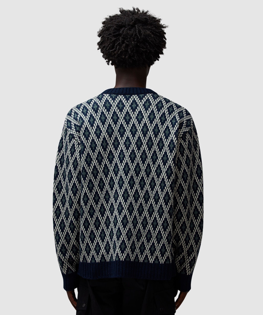 トップス Needles crewneck sweatshirt 2022AW Needles Crewneck sweatshirt | NAVY | SEVENSTORE