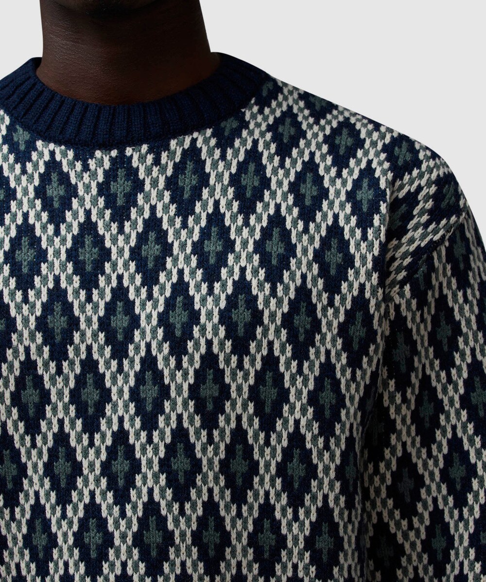 Needles Crewneck sweatshirt | NAVY | SEVENSTORE