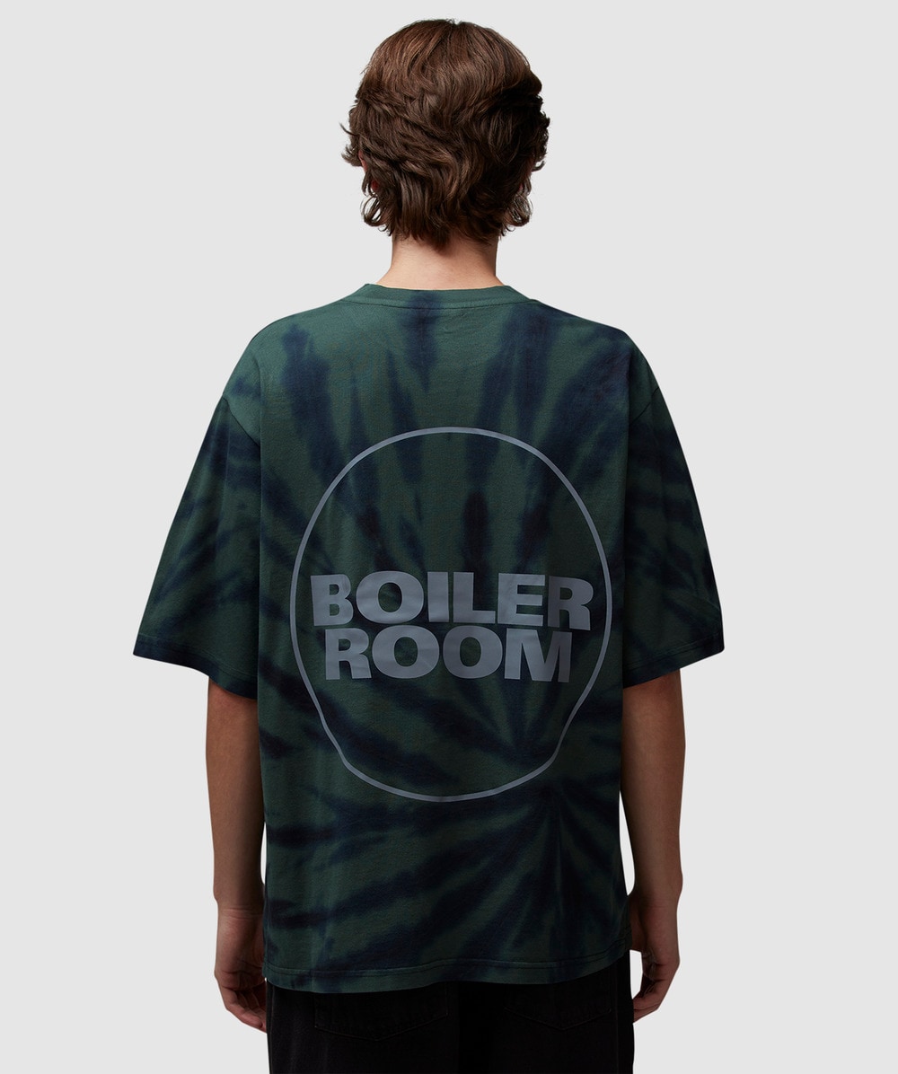 Boiler Room Core Logo Tie Dye 3M T-Shirt (Green - M) - Size M, Unisex