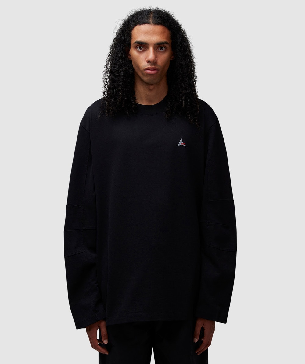 ROA Long Sleeve Logo T-Shirt (Black - L) - Size L, Unisex