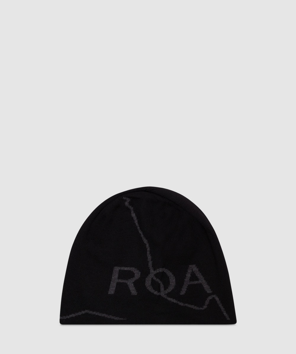 Roa Logo Beanie In Black