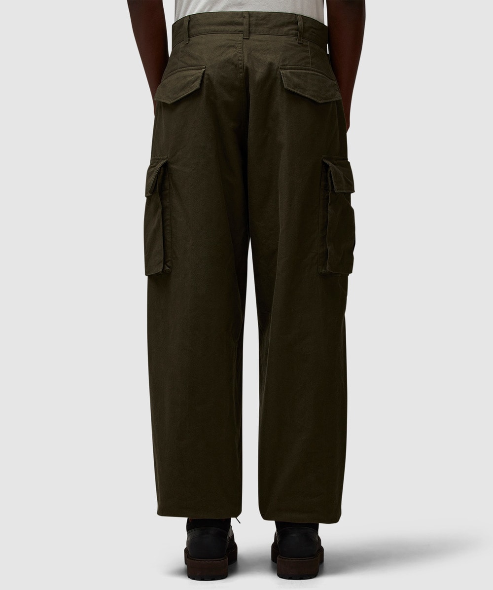 Engineered Garments Fatigue pant | OLIVE COTTON BRUSHED HB