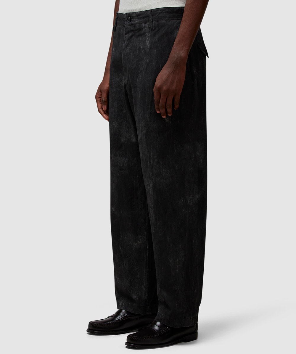 anyteeオリジナル Officer Pants Black Chino anytee Officer