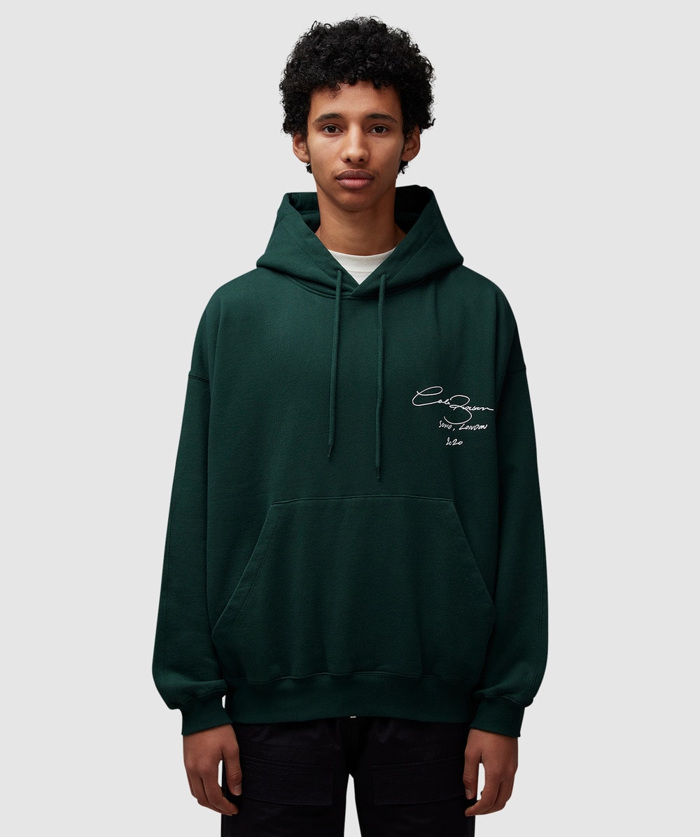 Cole Buxton Signature Hoodie (Forest Green - S) - Size S, Male