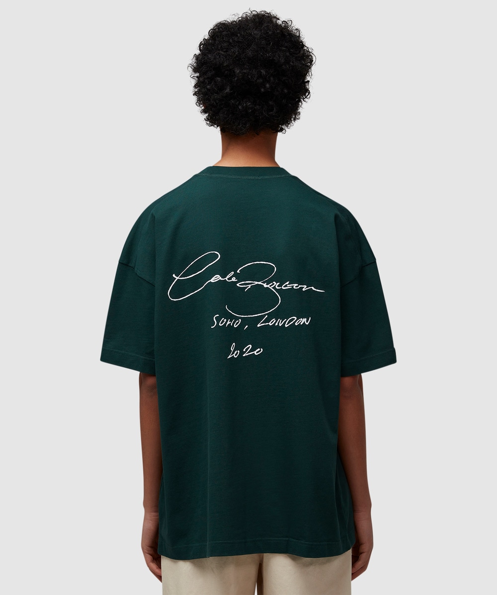 Cole Buxton Signature T-Shirt (Forest Green - L) - Size L, Unisex